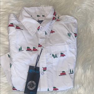Christmas button down shirt for boys size 5